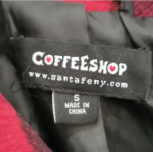 Coffeeshop Buffalo plaid coat - Picture 3 of 3